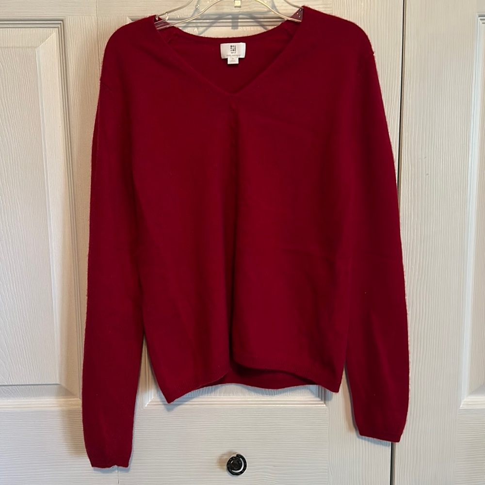 Cashmere V-Neck Sweater!